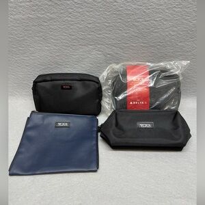 Tumi for Delta Amenity Kit Toiletry Bag Lot Of 4